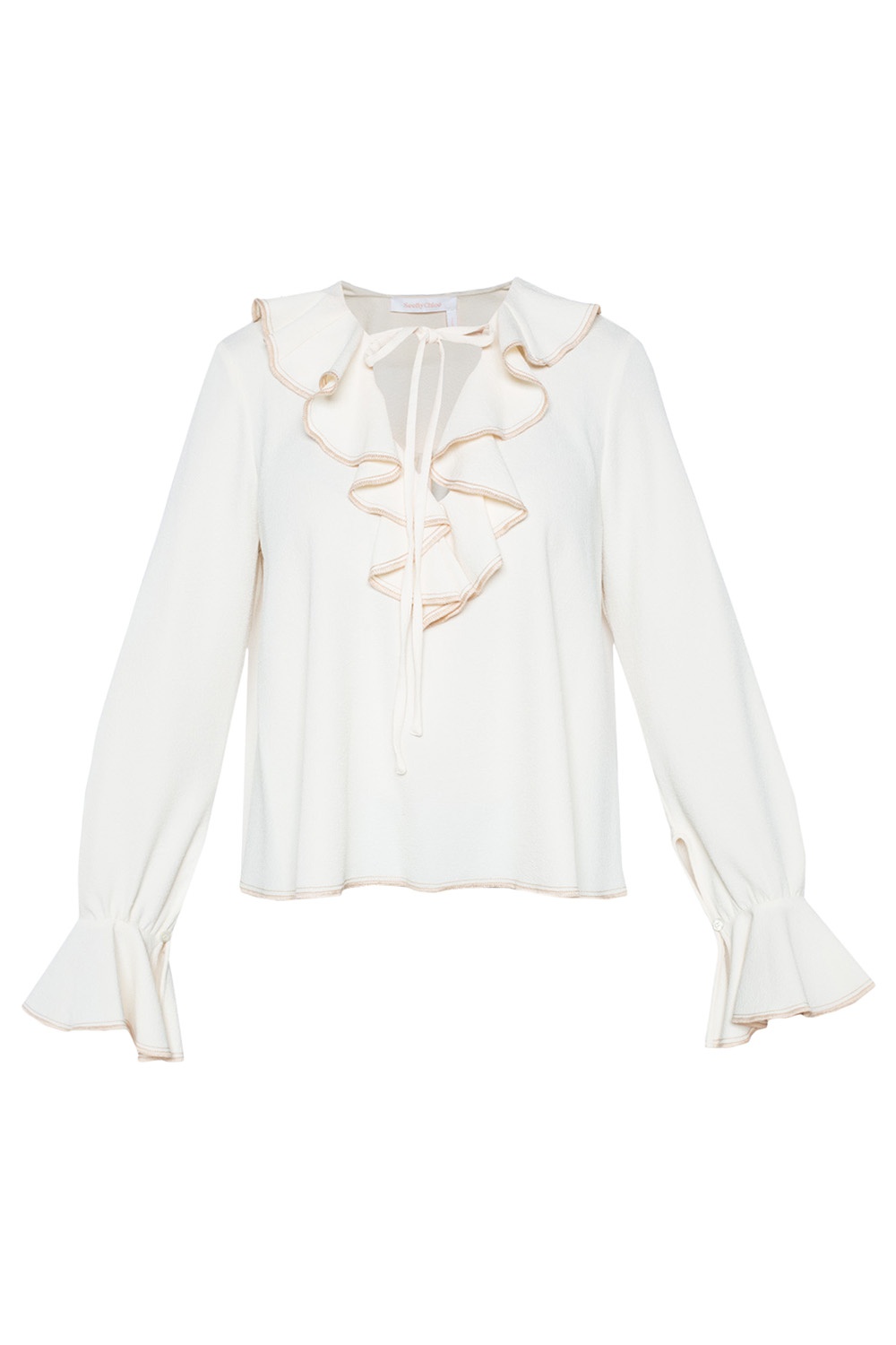 White Ruffle blouse See By Chloé - Vitkac Canada